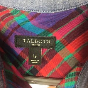 Talbots Tops - Women’s Sz PL Talbots Plaid Button Down Shirt 👚 Talbots Tops - Women’s Sz PL Talbots Plaid Button Down Shirt 👚
